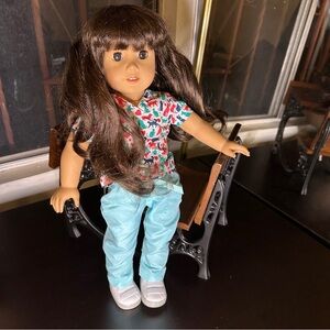 Pleasant Company 18" American Girl Doll Samantha 2014, desk not included